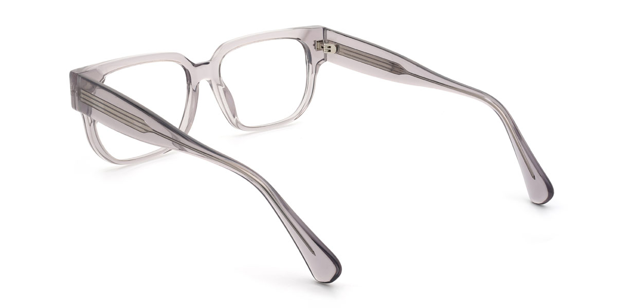 Clear Grey Lethabo Glasses - Rectangle Glasses