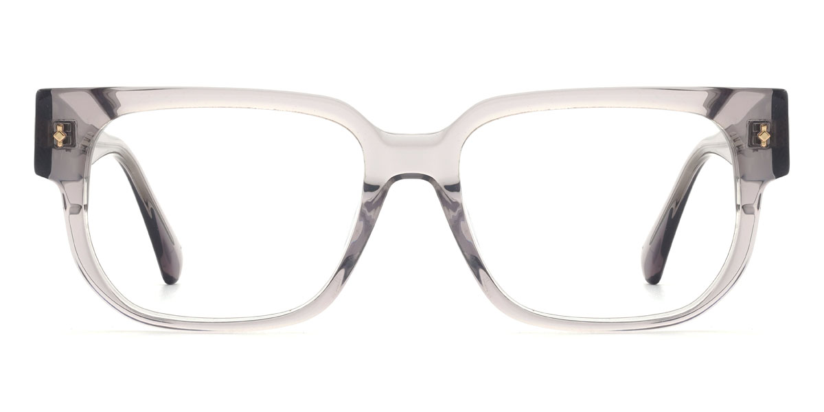 Clear Grey Lethabo Glasses - Rectangle Glasses