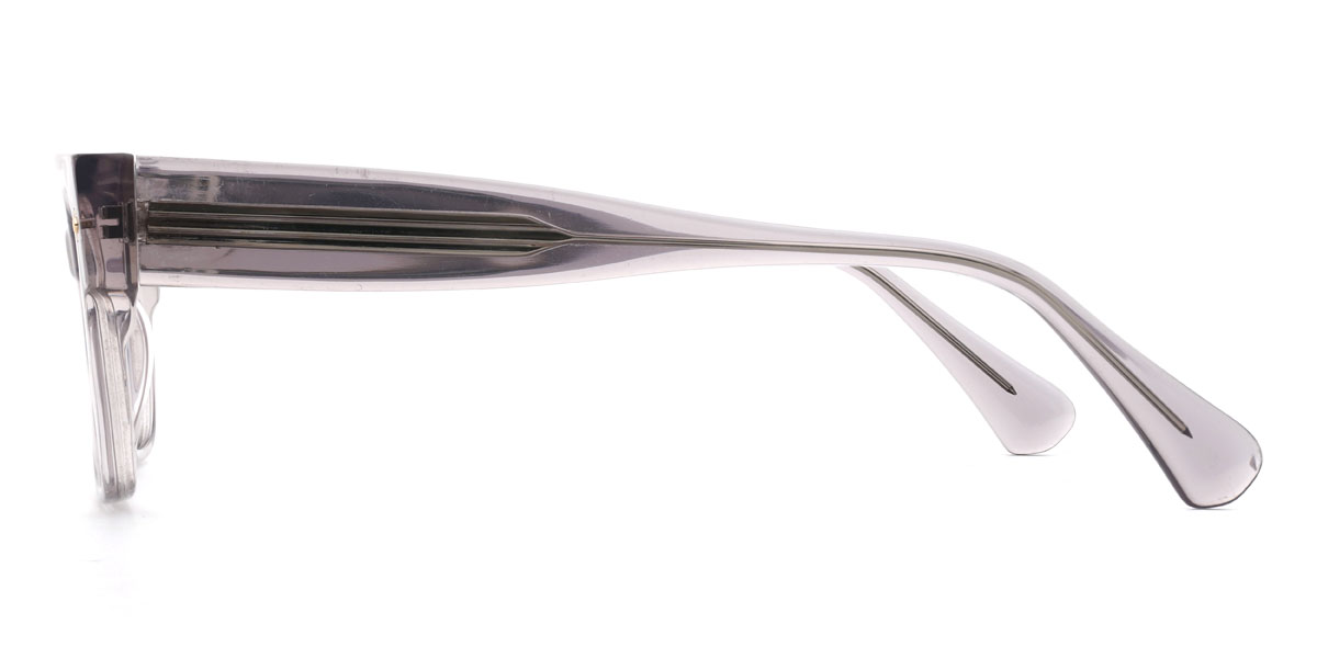 Clear Grey Lethabo Glasses - Rectangle Glasses