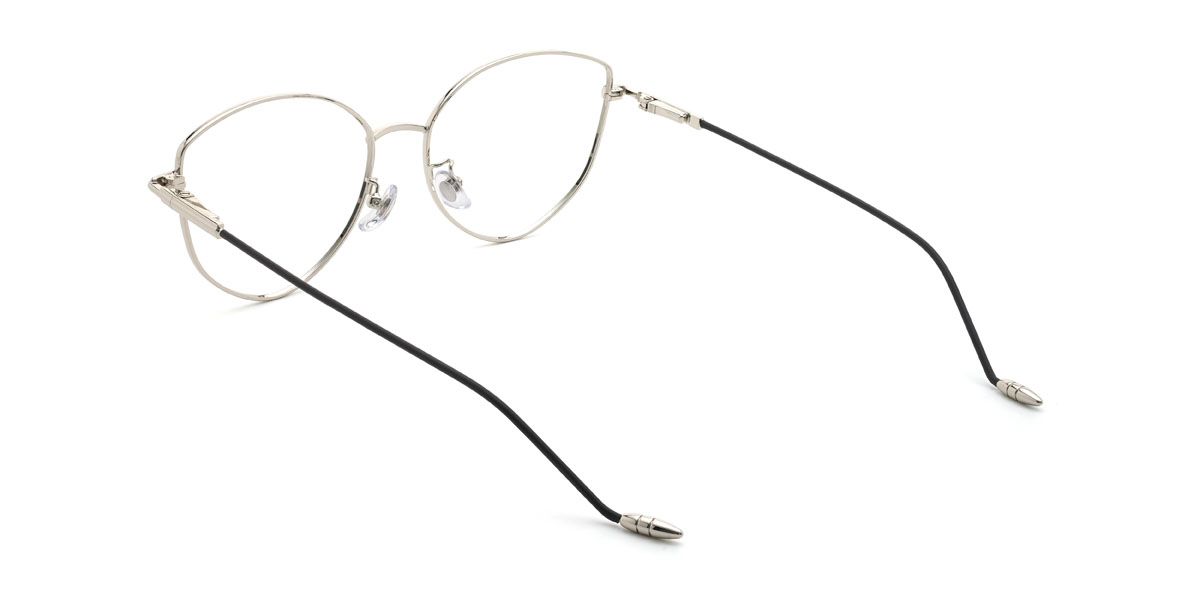 Black Silver Ariadna Glasses - Cat Eye Glasses