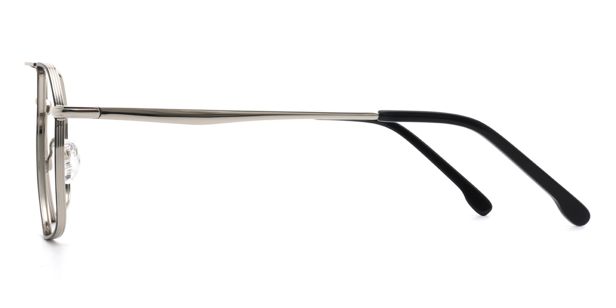 Fekete ezüst Ghazal Szemüveg - Aviator Glasses