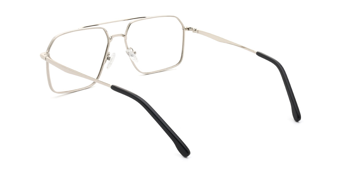 Fekete ezüst Ghazal Szemüveg - Aviator Glasses