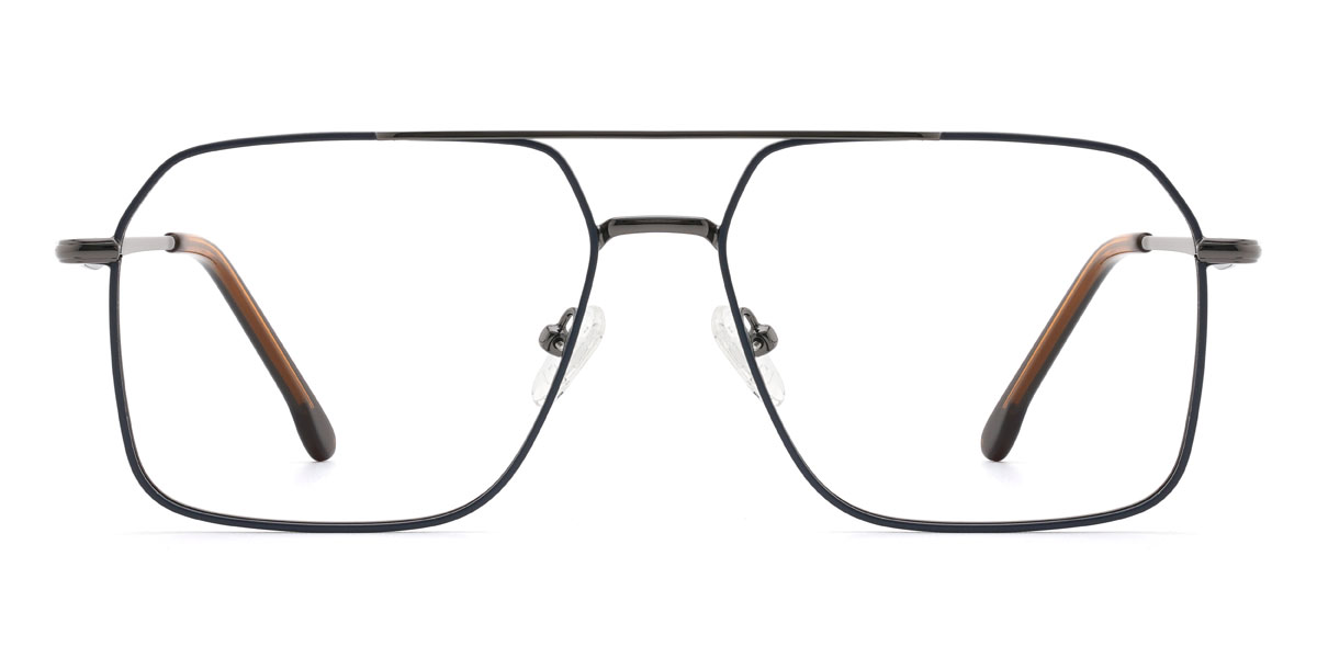 Navy Ghazal Glasses - Aviator Glasses