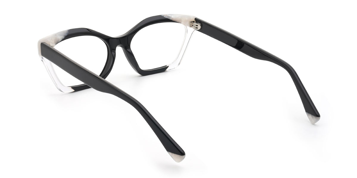 Fekete átlátszó Nabeel Szemüveg - Rectangle Glasses