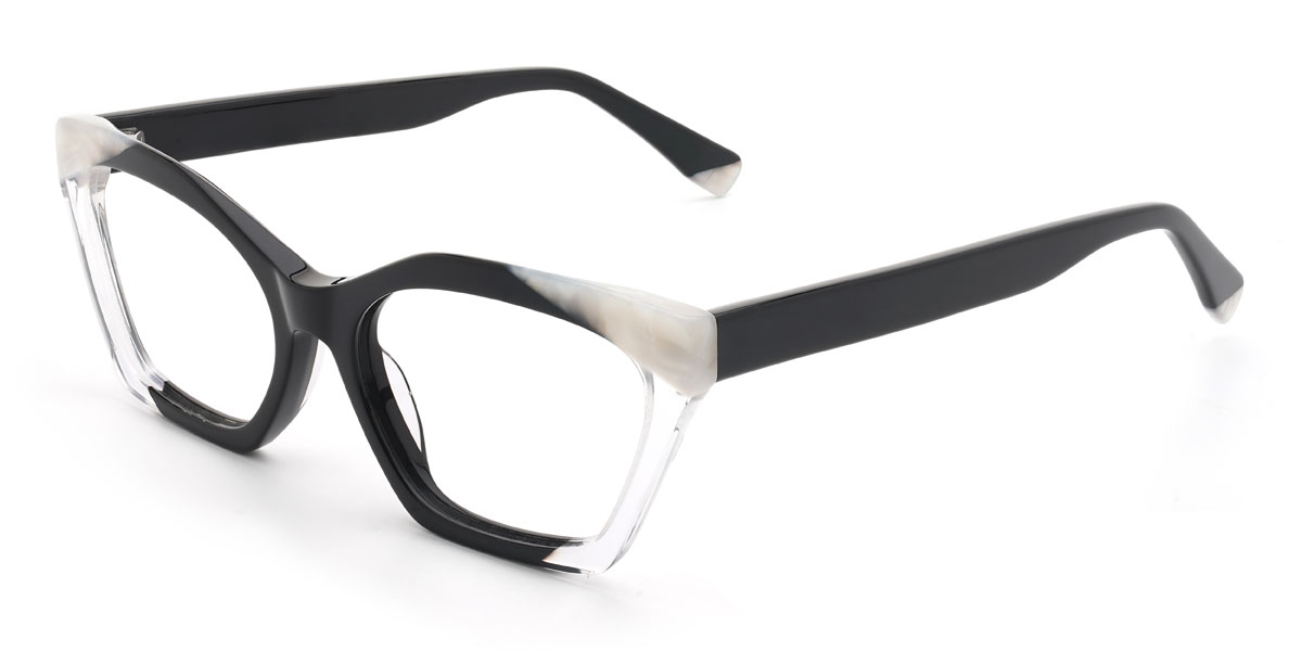 Fekete átlátszó Nabeel Szemüveg - Rectangle Glasses