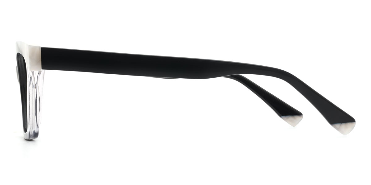 Fekete átlátszó Nabeel Szemüveg - Rectangle Glasses