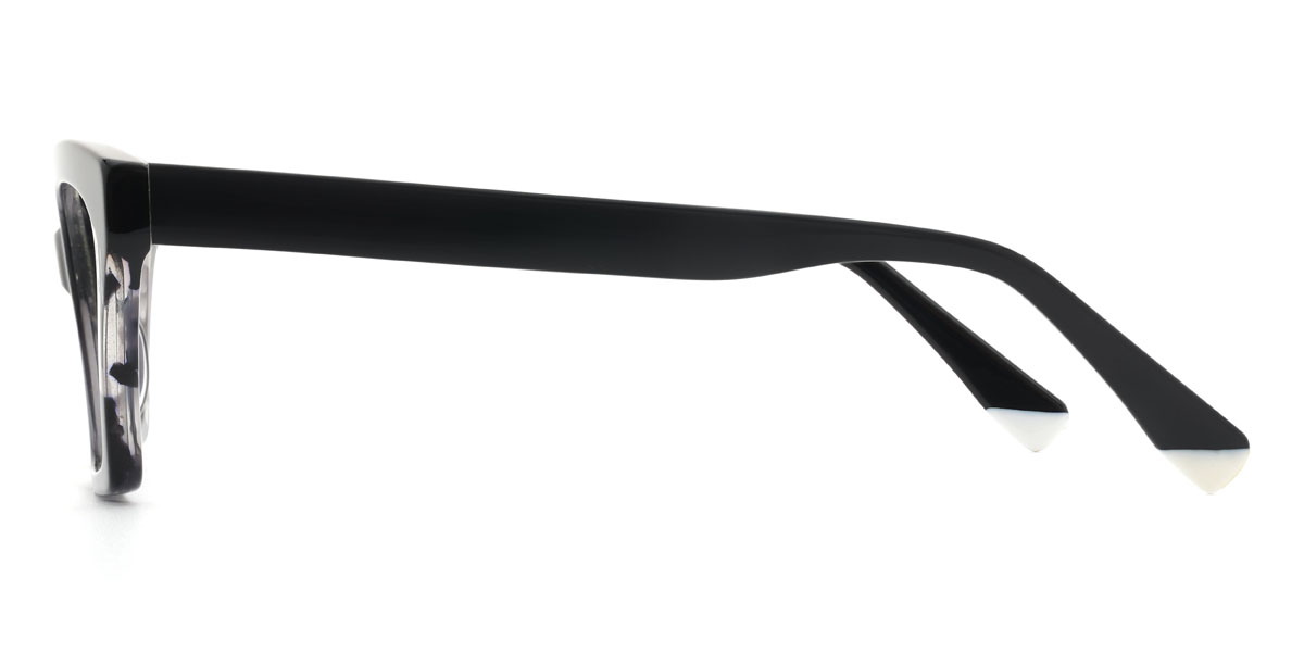 Black Black Tortoiseshell Nabeel Glasses - Rectangle Glasses