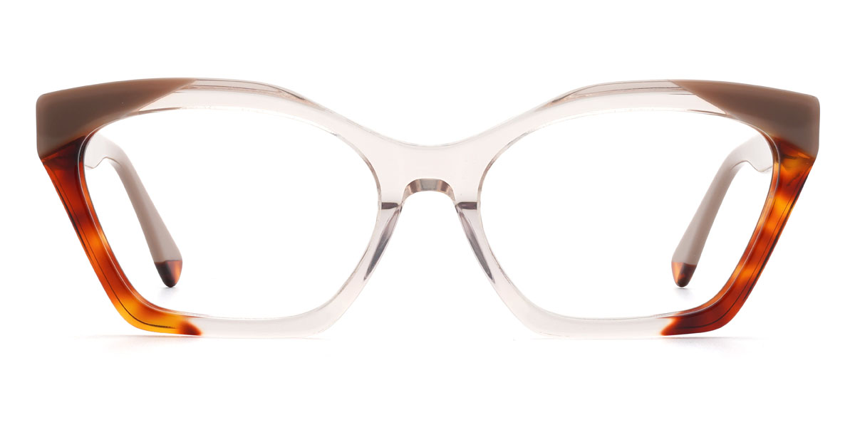 Champagner Schildpatt Nabeel Brille - Rectangle Glasses