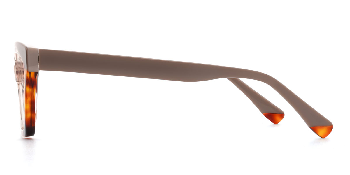 Champagner Schildpatt Nabeel Brille - Rectangle Glasses