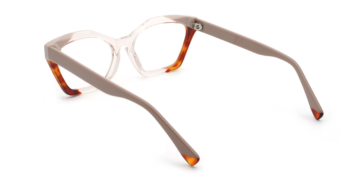Champagner Schildpatt Nabeel Brille - Rectangle Glasses