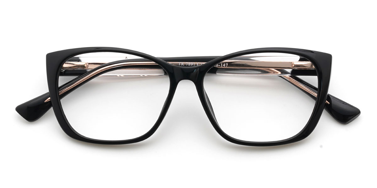 Black Henrique Glasses - Rectangle Glasses