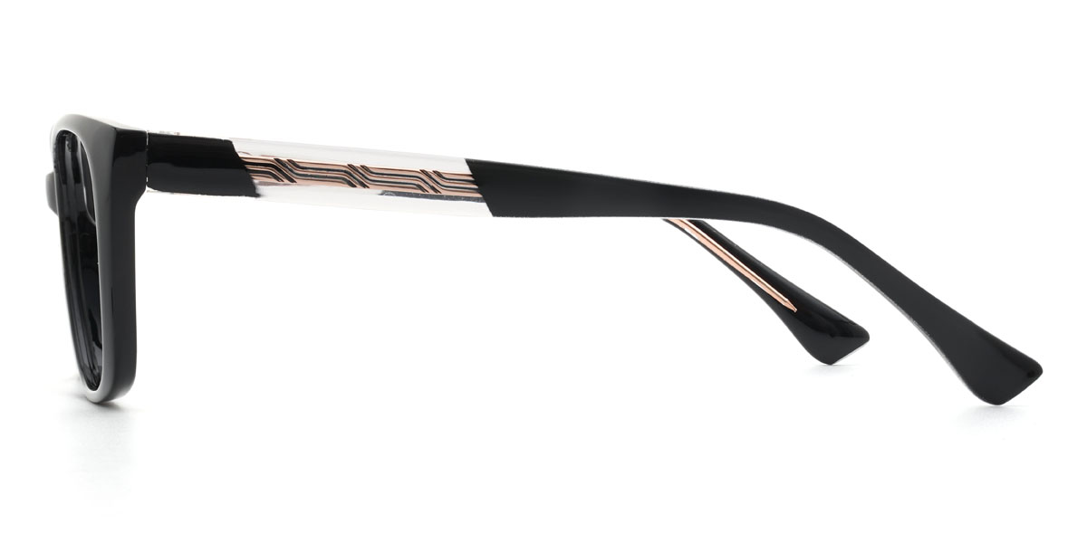 Black Henrique Glasses - Rectangle Glasses