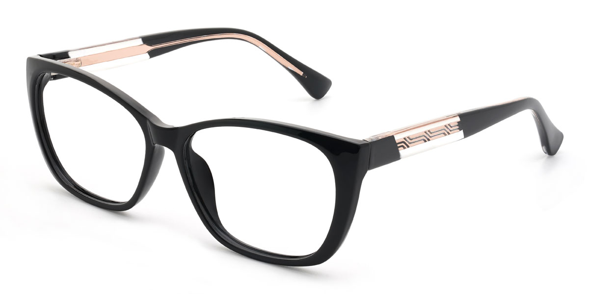 Black Henrique Glasses - Rectangle Glasses