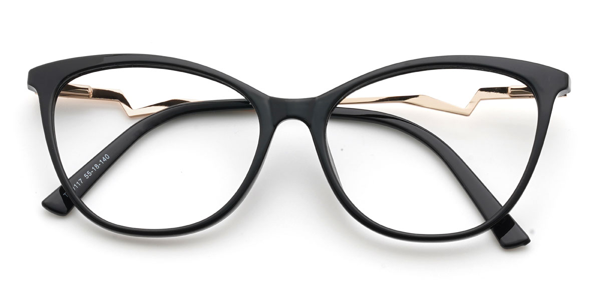 Black Tania Glasses - Cat Eye Glasses