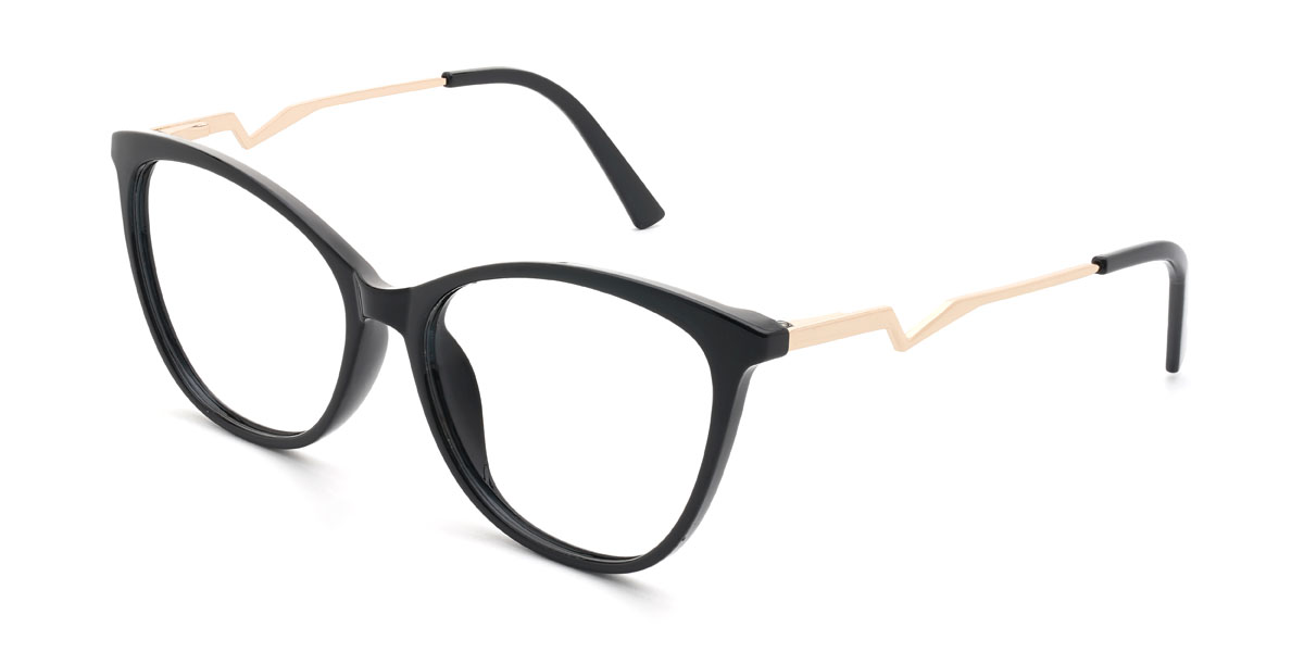 Black Tania Glasses - Cat Eye Glasses