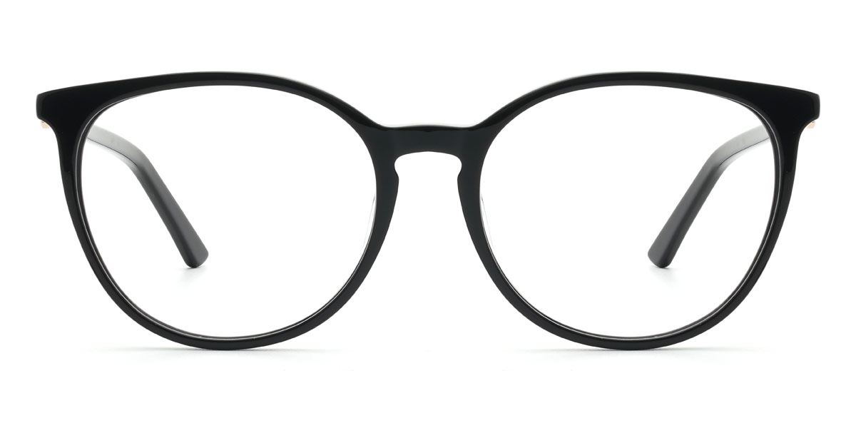 Black Kourtney - Oval Glasses