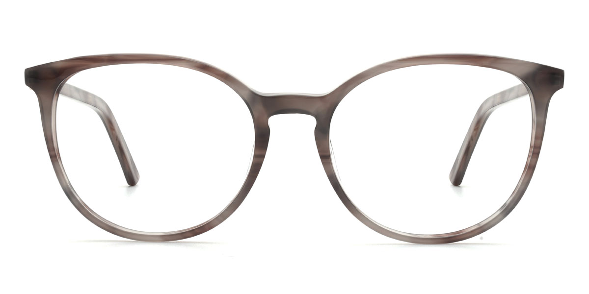 Grey Kourtney Glasses - Oval Glasses