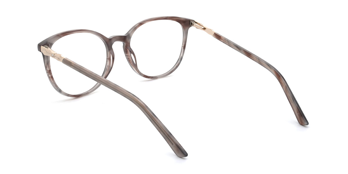 Grey Kourtney Glasses - Oval Glasses