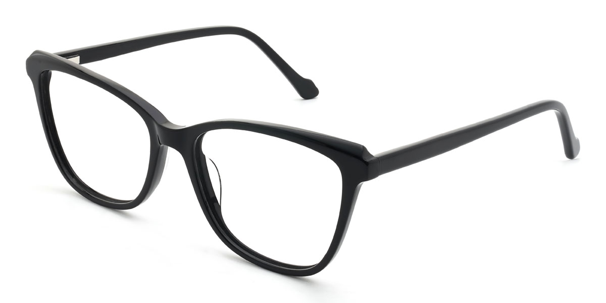 Black Prudence Glasses - Rectangle Glasses