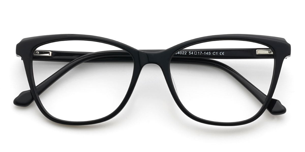 Black Prudence Glasses - Rectangle Glasses