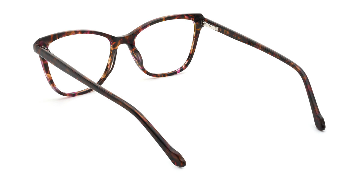 Red Tortoiseshell Prudence Glasses - Rectangle Glasses