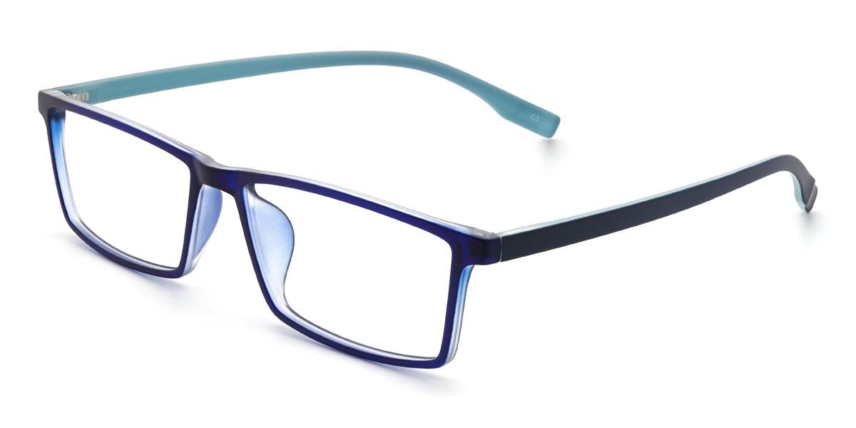 Blue Candace Glasses - Rectangle Glasses