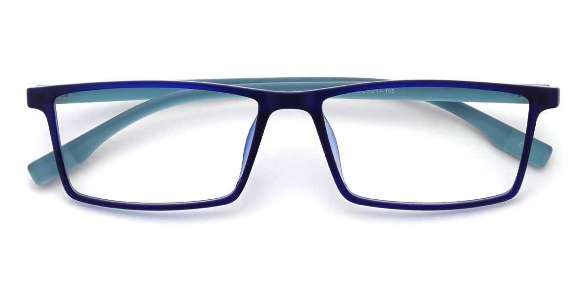 Blue Candace Glasses - Rectangle Glasses