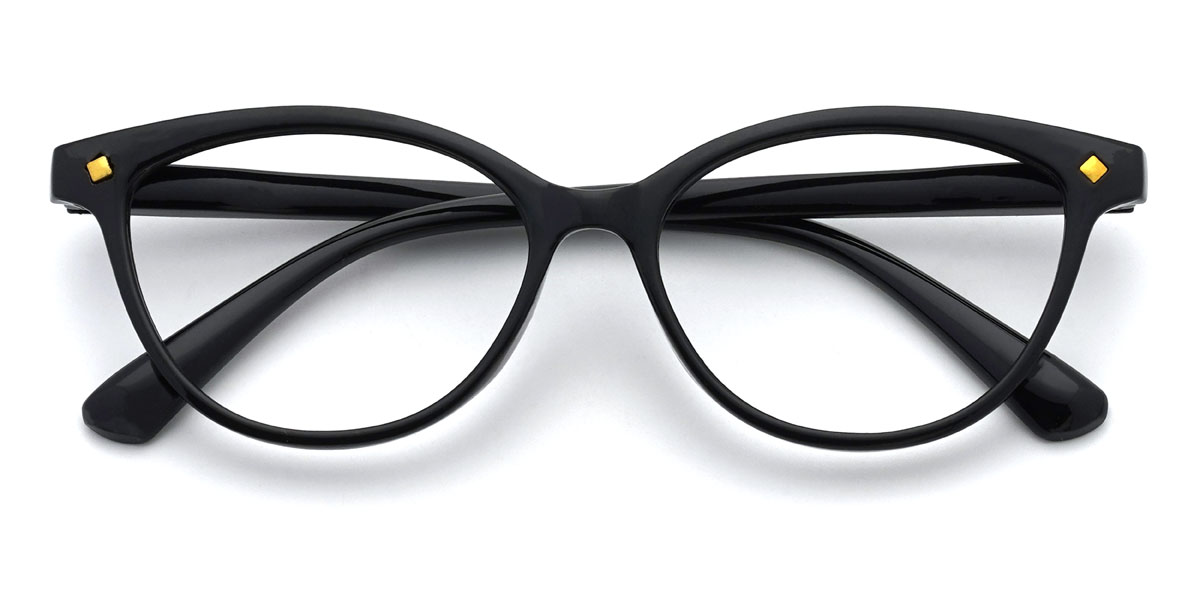Preto Keelan Óculos - Cat Eye Glasses