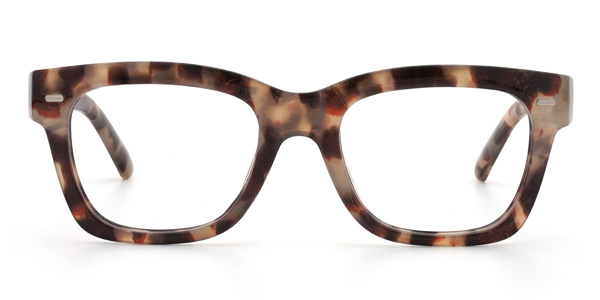 Tawny Tortoiseshell Kamara - Rectangle Glasses