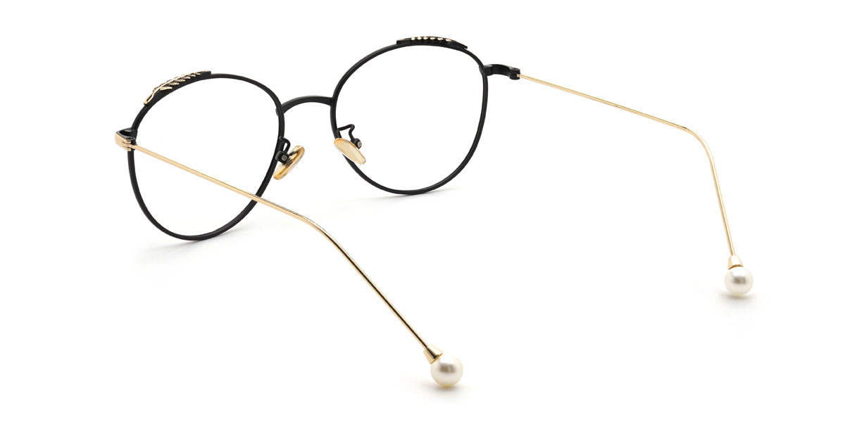 Black Naeem Glasses - Round Glasses