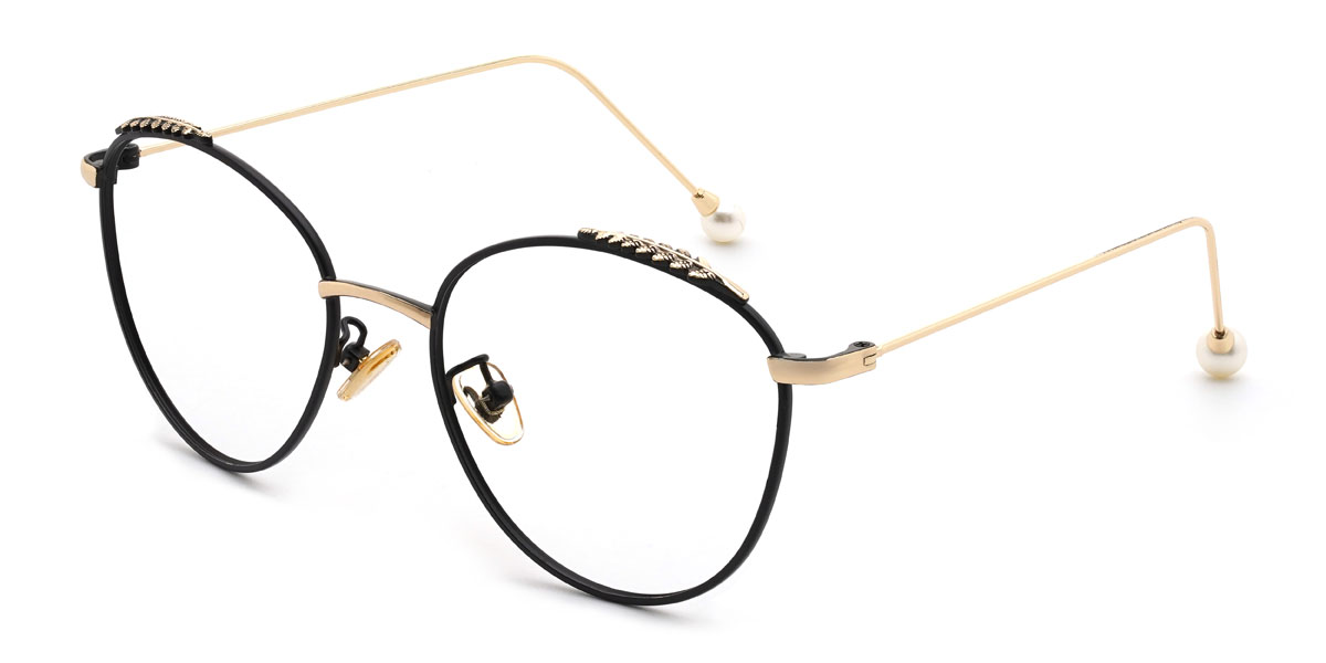 Black Naeem Glasses - Round Glasses