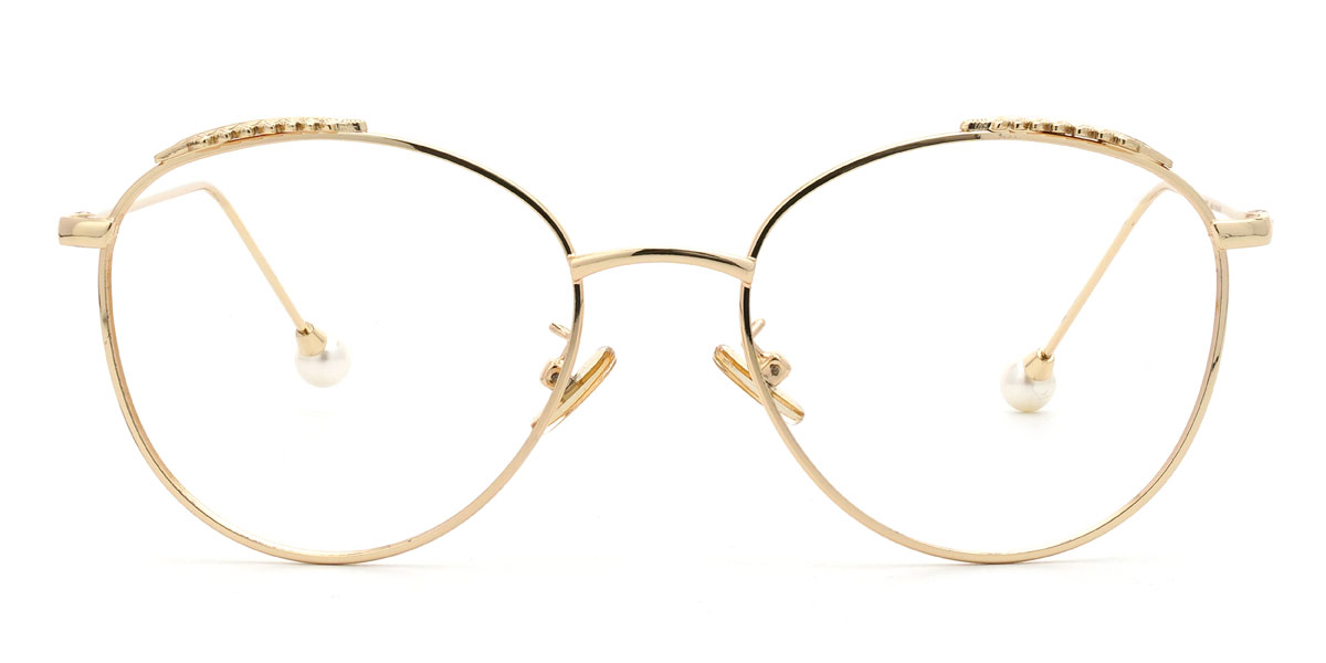 Gold Naeem - Round Glasses