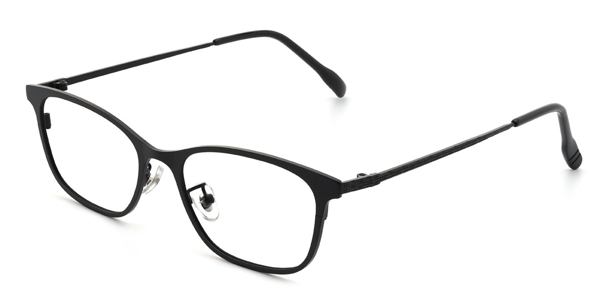 Black Jordi Glasses - Rectangle Glasses