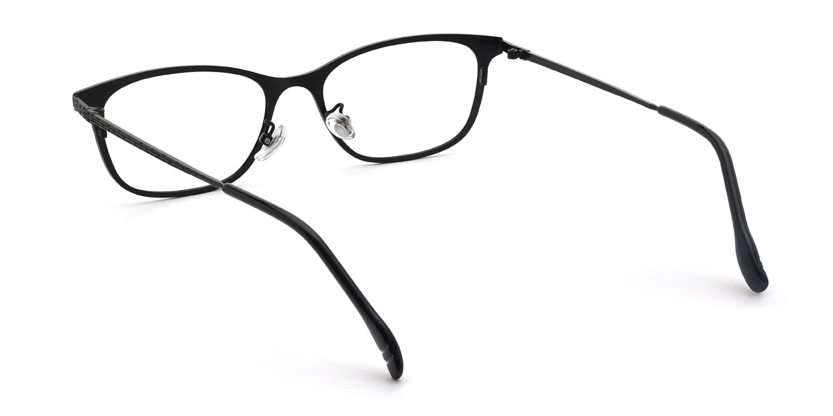 Black Jordi Glasses - Rectangle Glasses