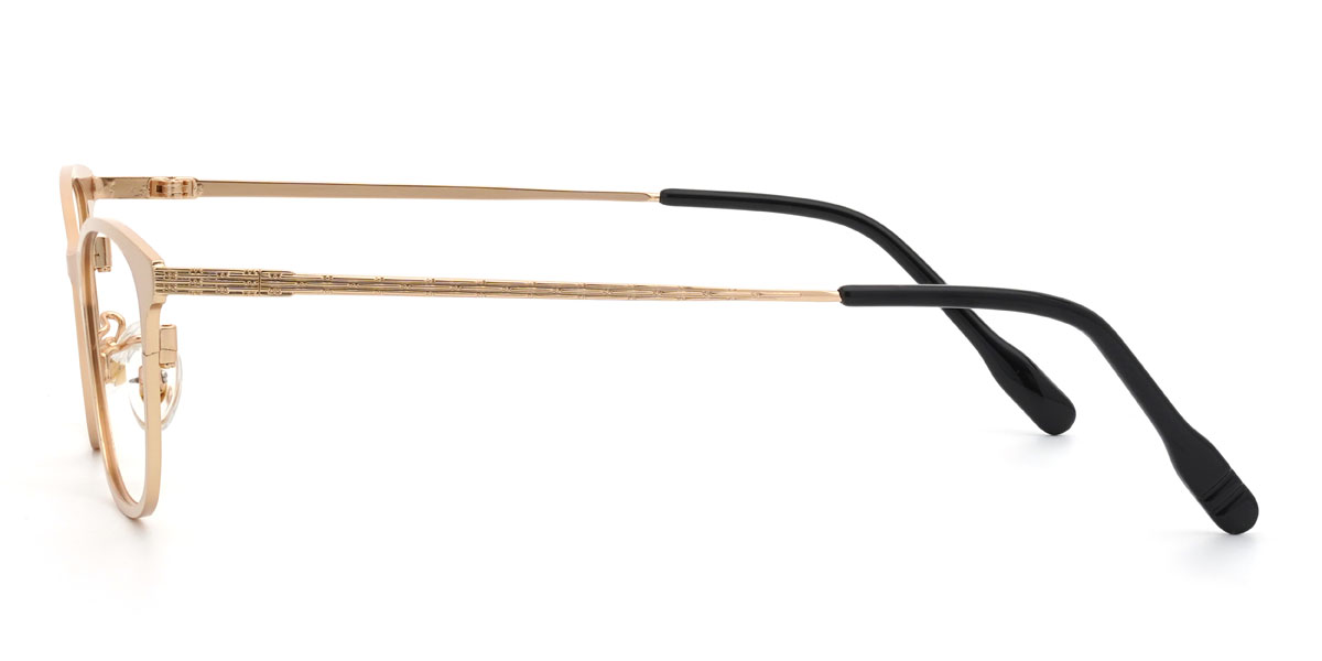 Gold Jordi Glasses - Rectangle Glasses