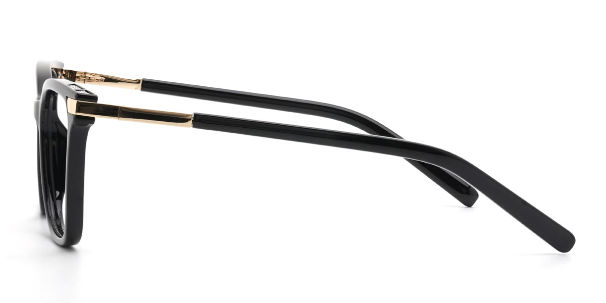 Black Gisselle Glasses - Rectangle Glasses