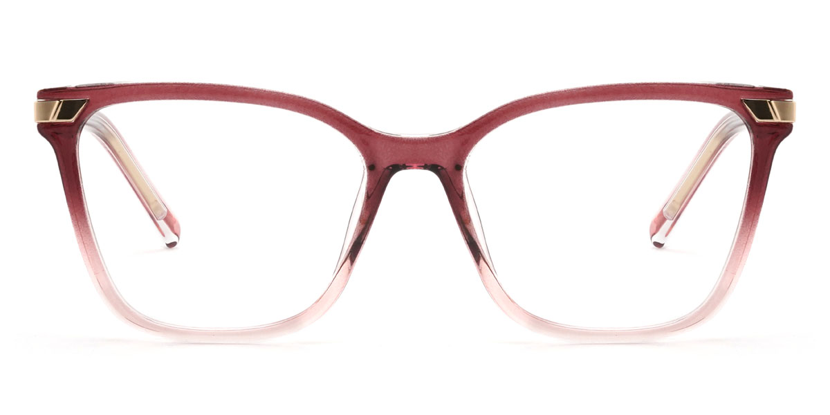 Degradado Rosa Violeta Gisselle Gafas - Rectangle Glasses