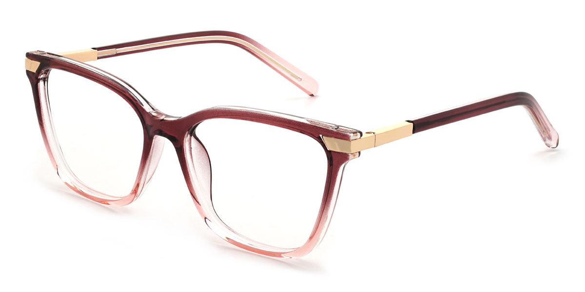 Degradado Rosa Violeta Gisselle Gafas - Rectangle Glasses