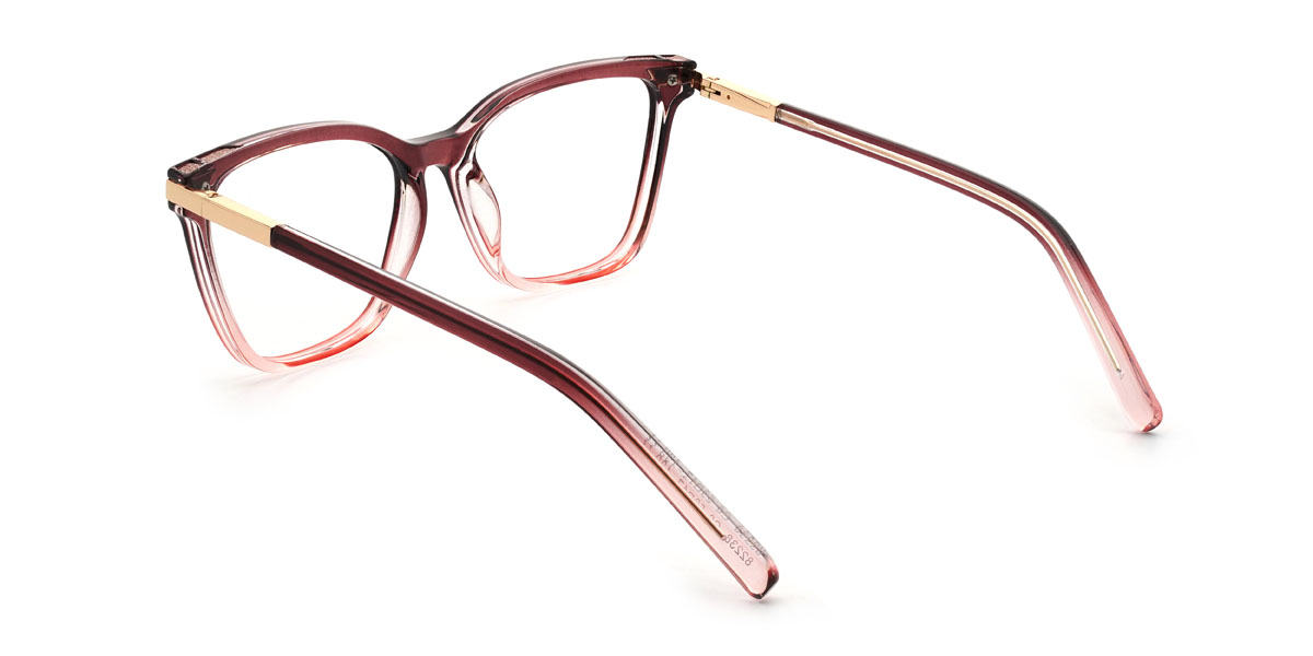 Degradado Rosa Violeta Gisselle Gafas - Rectangle Glasses