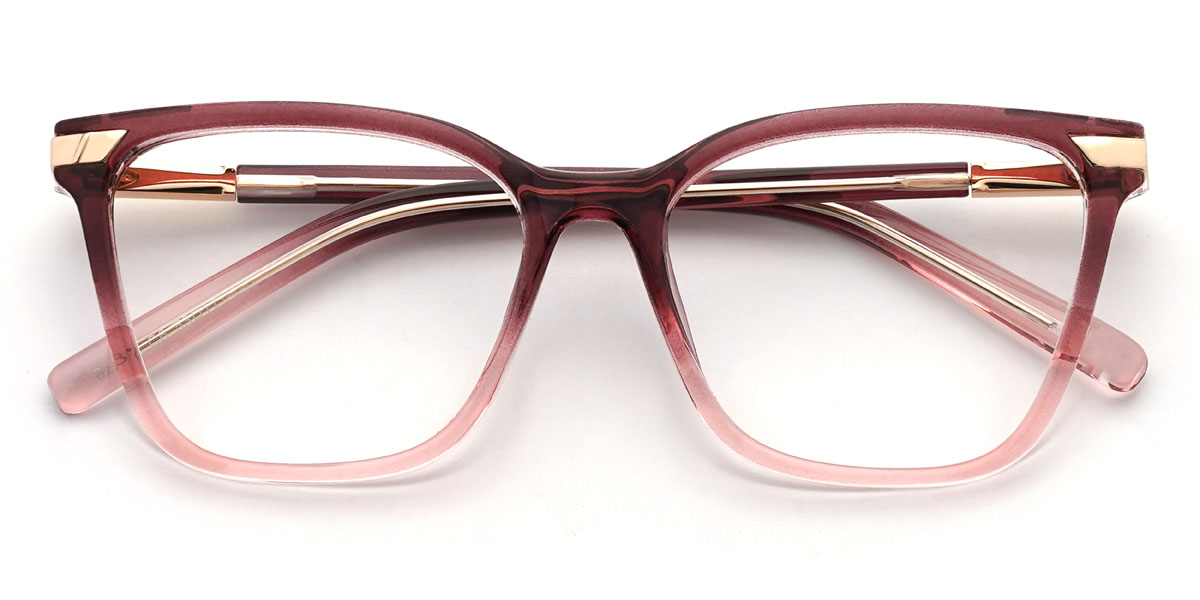 Degradado Rosa Violeta Gisselle Gafas - Rectangle Glasses