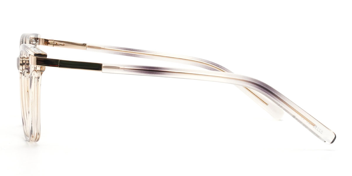 Champagne Glazed Gisselle Glasses - Rectangle Glasses