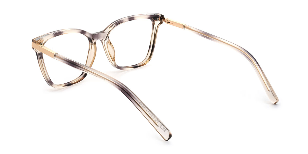 Champagne Glazed Gisselle Glasses - Rectangle Glasses