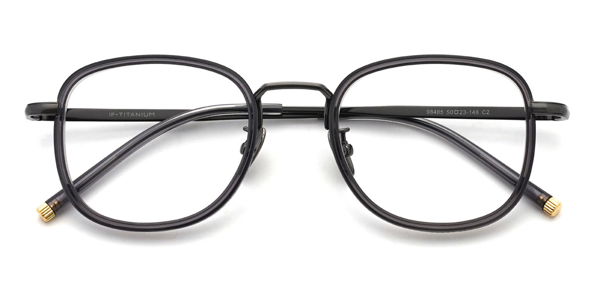 Grey Pietro Glasses - Oval Glasses