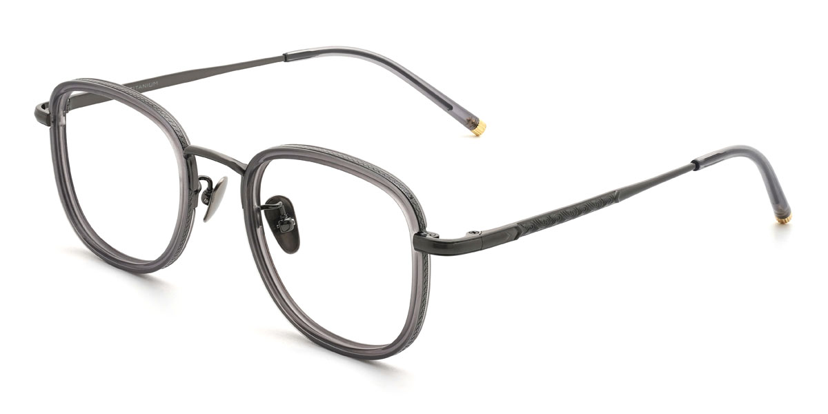 Grey Pietro Glasses - Oval Glasses