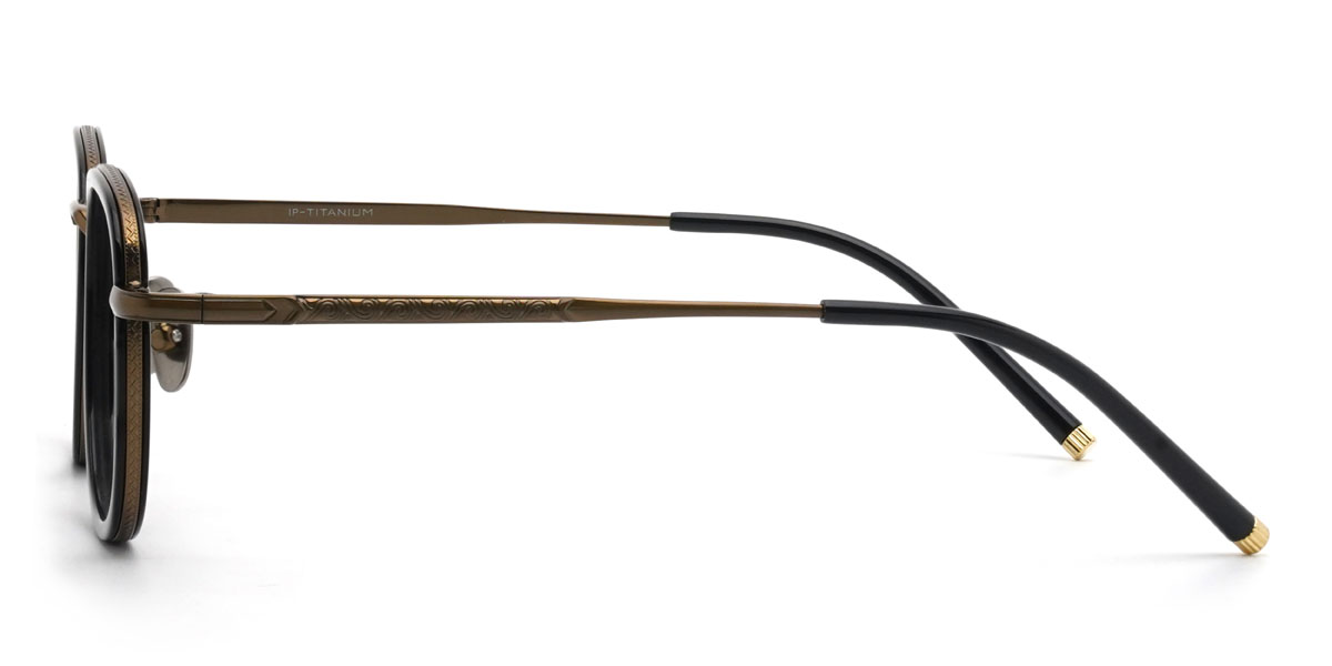 Black Pietro Glasses - Oval Glasses