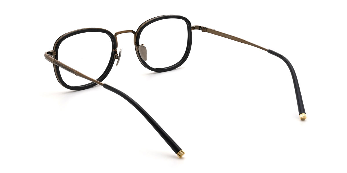 Black Pietro Glasses - Oval Glasses