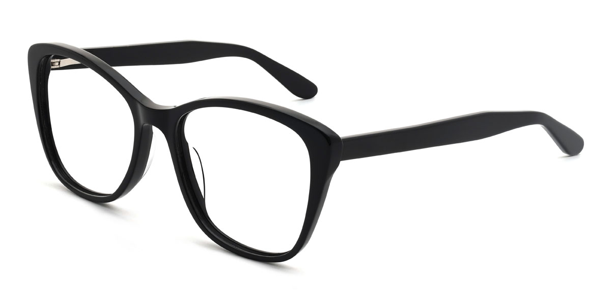 Black Shahad Glasses - Cat Eye Glasses