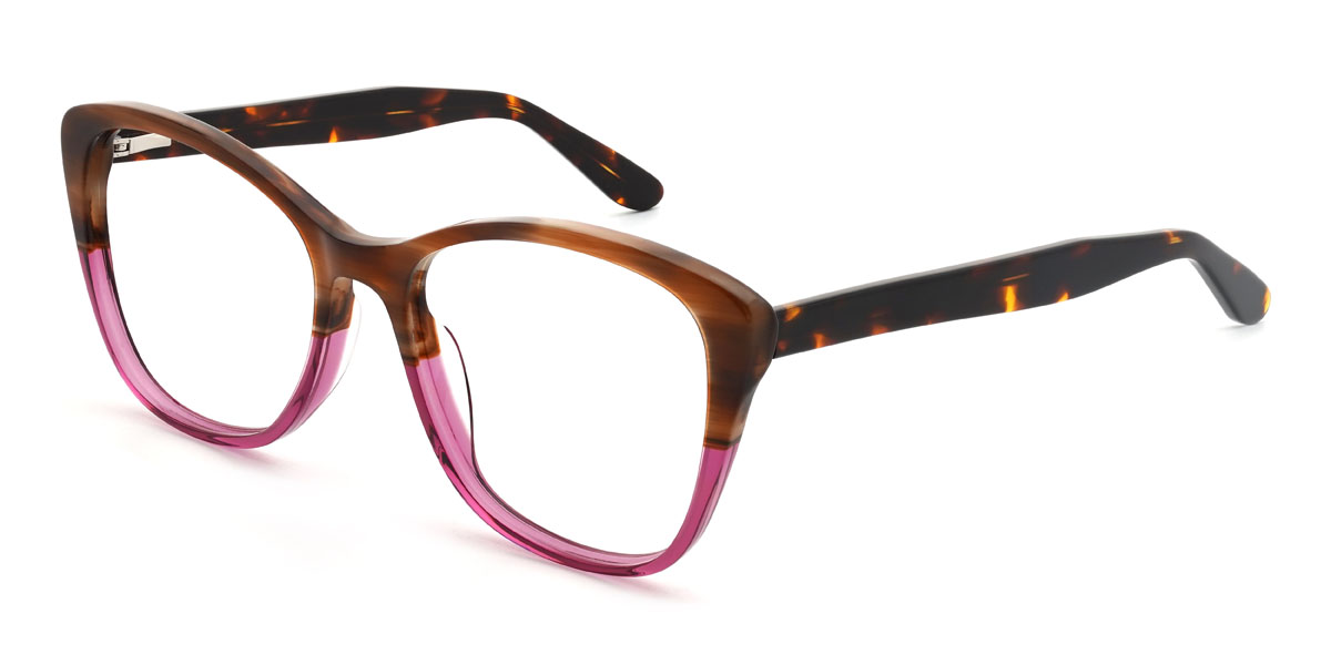 Fa Eresz Rózsaszín Shahad Szemüveg - Cat Eye Glasses