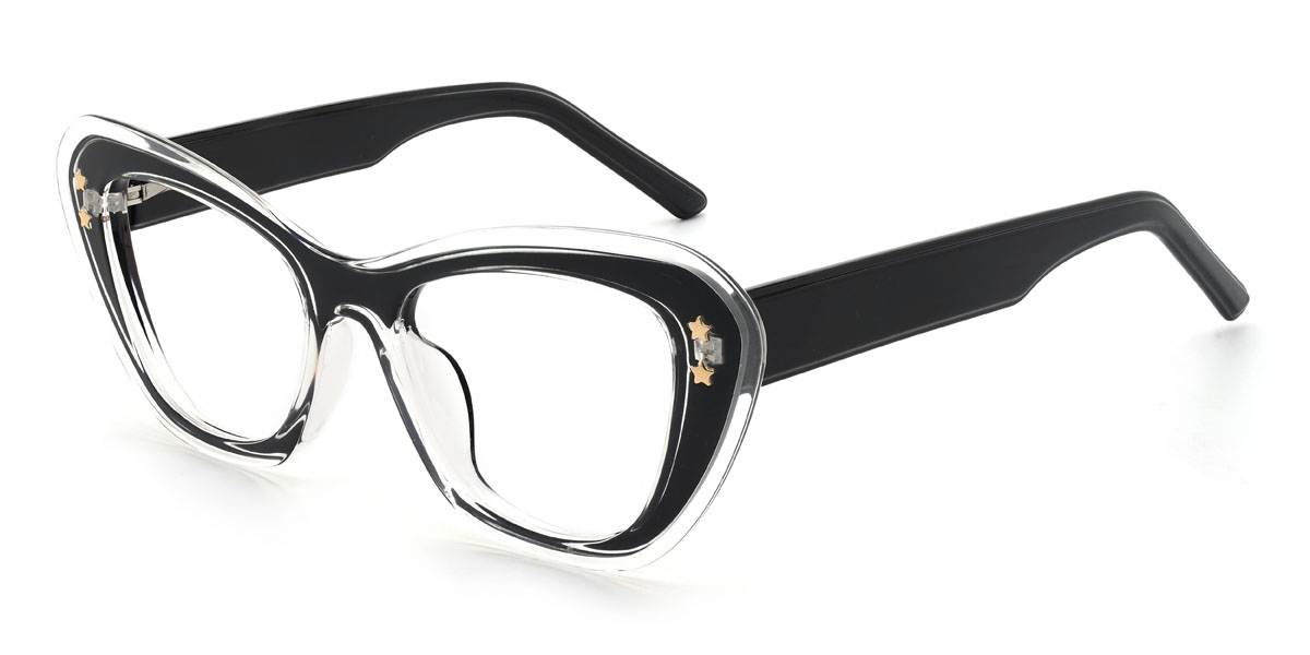 Black Nyjah Glasses - Cat Eye Glasses