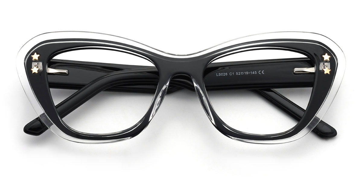 Black Nyjah Glasses - Cat Eye Glasses